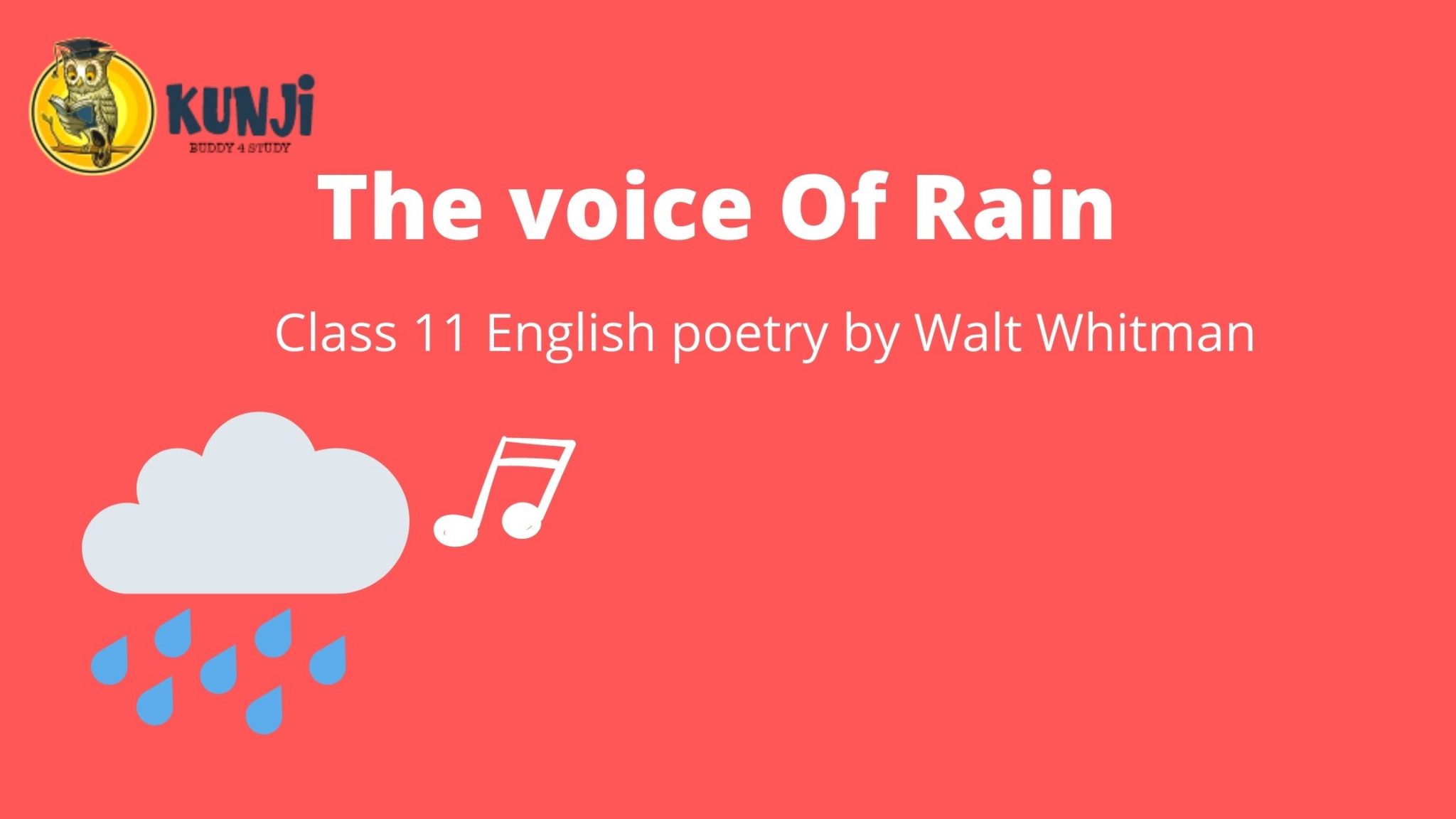 NCERT Solutions for 11th Class English poetry Voice of the Rain