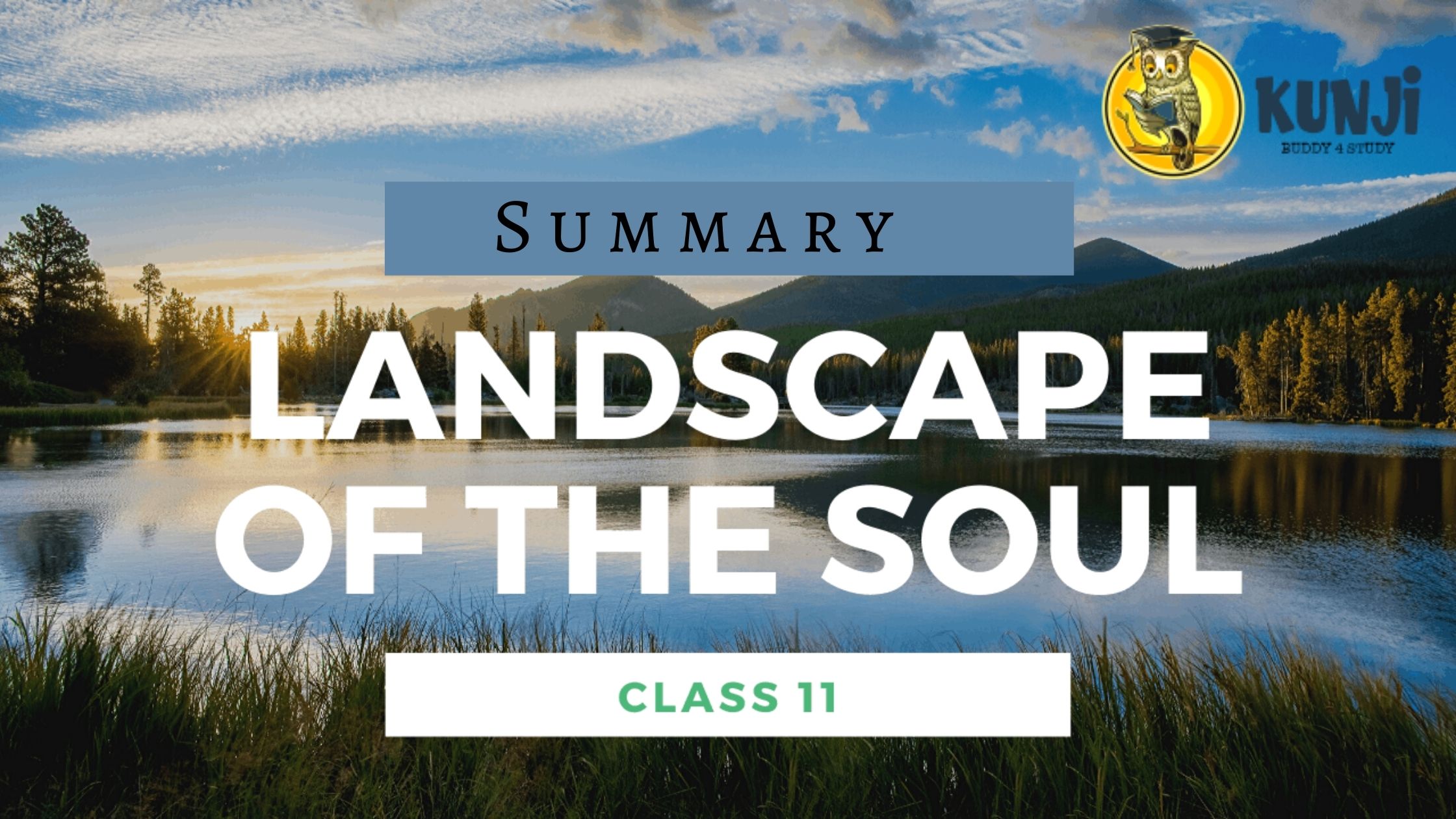 English NCERT Solutions Class 11th Landscape Of the soul